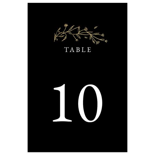 Gilded Monogram Table Numbers Gold Licorice Signature