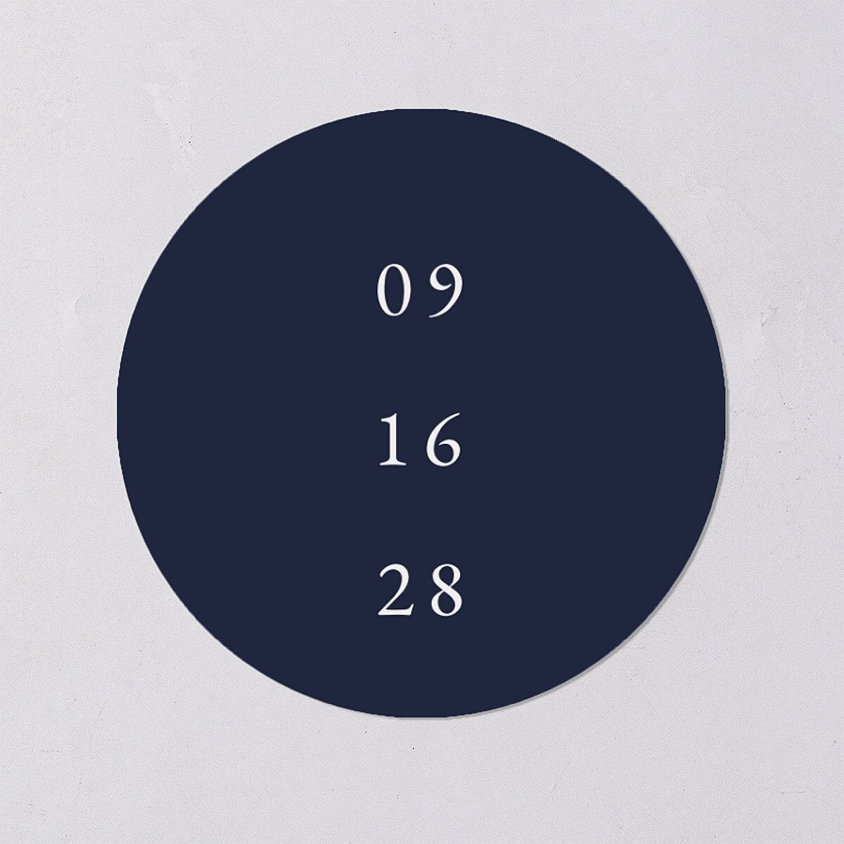 Minimal Rings Wedding Stickers Navy Circle