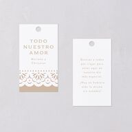 Papel Picado De Mexico Favor Gift Tags Taupe Signature