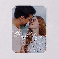 Gilded Photo Rehearsal Dinner Invitations Midnight Navy Signature Blank