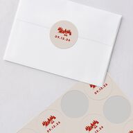 Adventure Icon Wedding Stickers Ruby Sticker