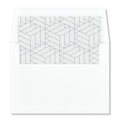 Floral Frame Standard Envelope Liners Midnight Standard