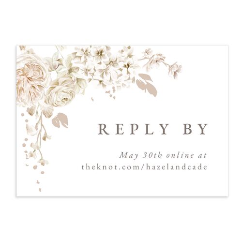 Luxury Floral Archway QR Code RSVP Cards Dijon Signature Standard