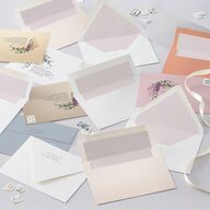 Romantic Wisteria Euro Envelope Liners Purple Petal Luxe
