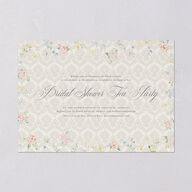 Glamorous Regency Garden Bridal Shower Invitations by Bridgerton Sage Signature Blank Standard