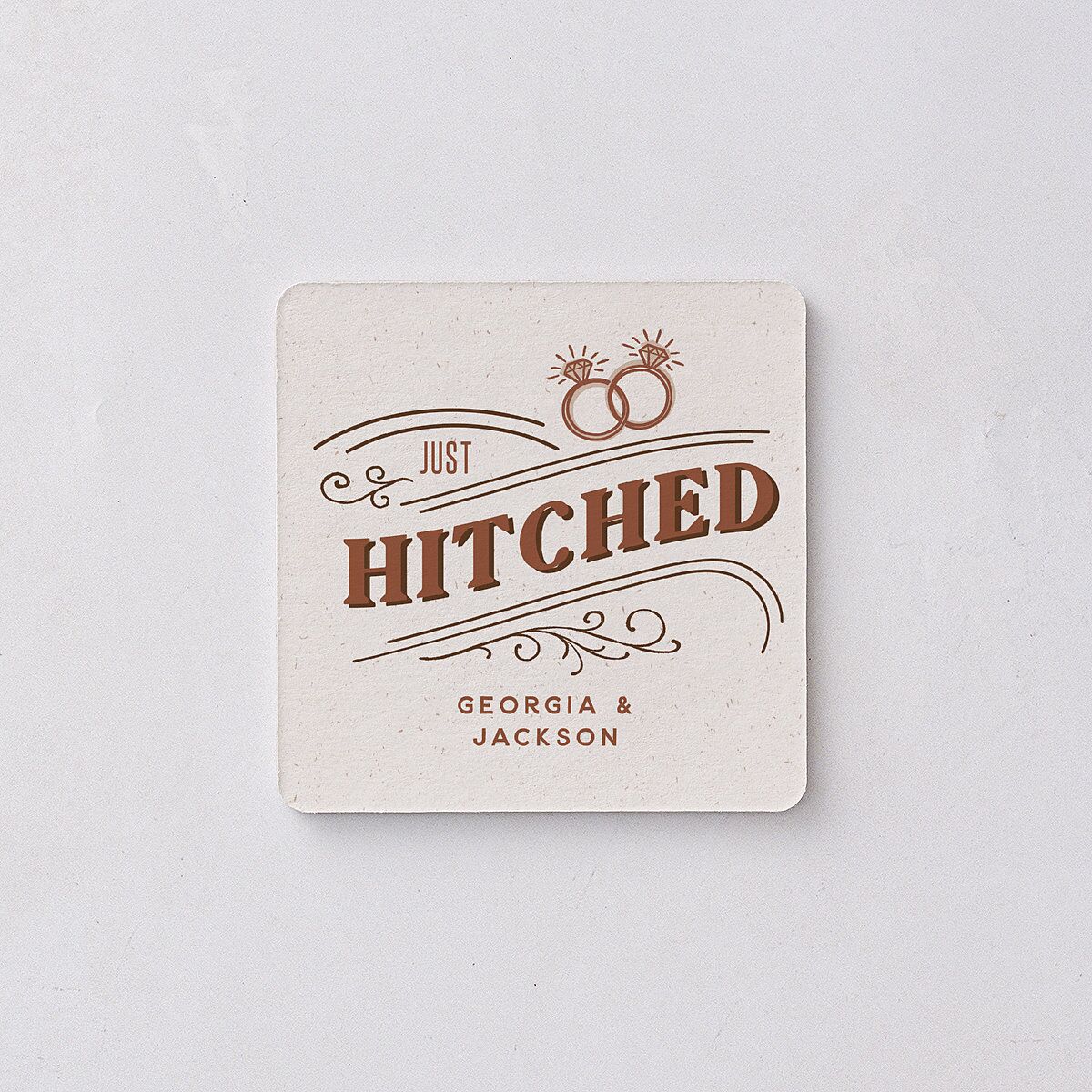 Western I do BBQ Coasters Saddle Cardboard Soft Square