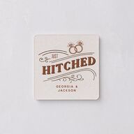 Western I do BBQ Coasters Saddle Cardboard Soft Square