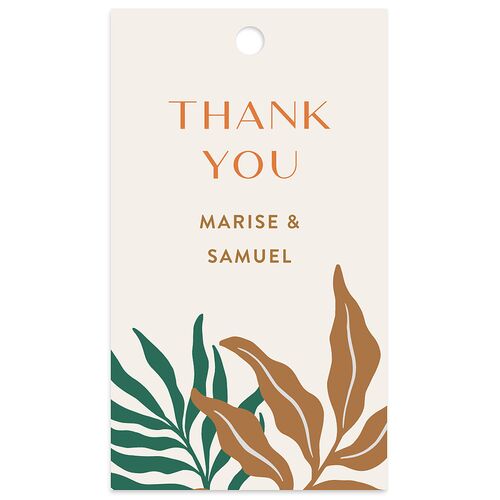 Impressionist Paradise Favor Gift Tags Cinnamon Signature