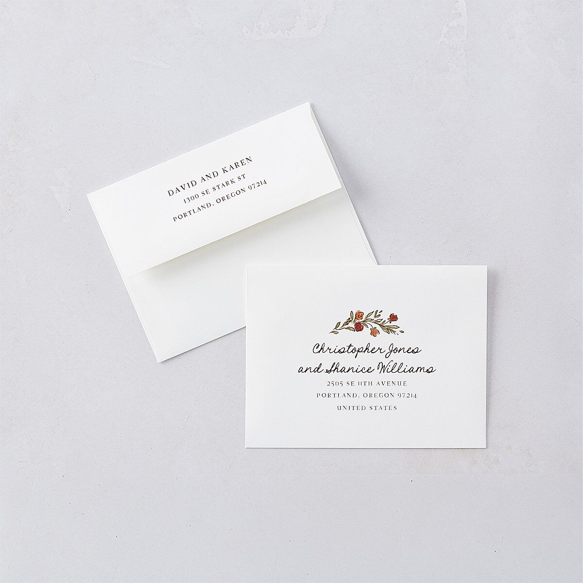 Hand Drawn Tablescape Thank You Cards Linen