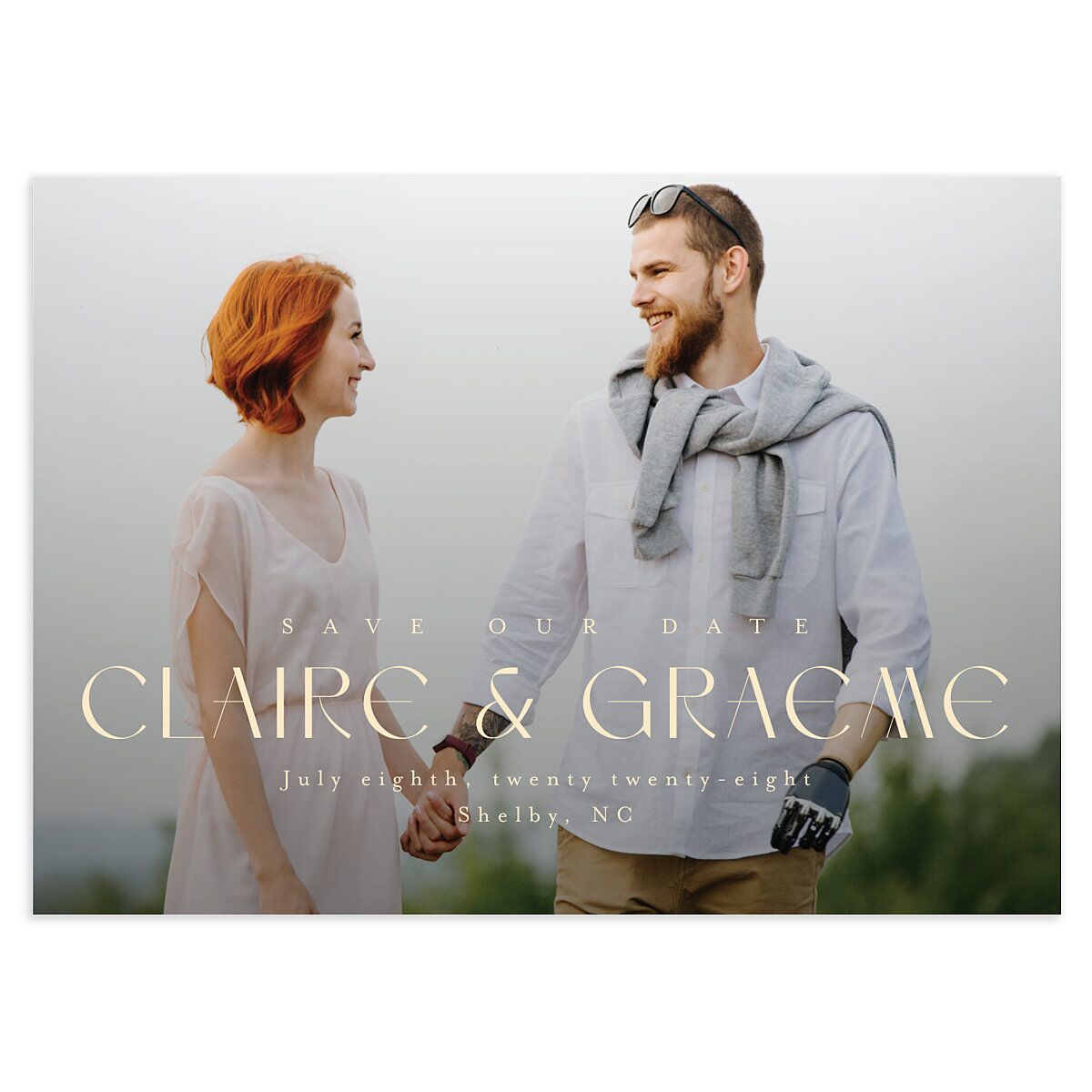 Tartan Crest Save the Date Cards