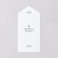 Vintage Romantic Photo All-in-One Wedding Invitations Medieval Grey Signature Light Both Recipient and Return Addresses No
