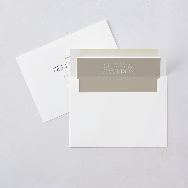 Photo Arch Rehearsal Dinner Invitations Taupe Signature Blank Standard