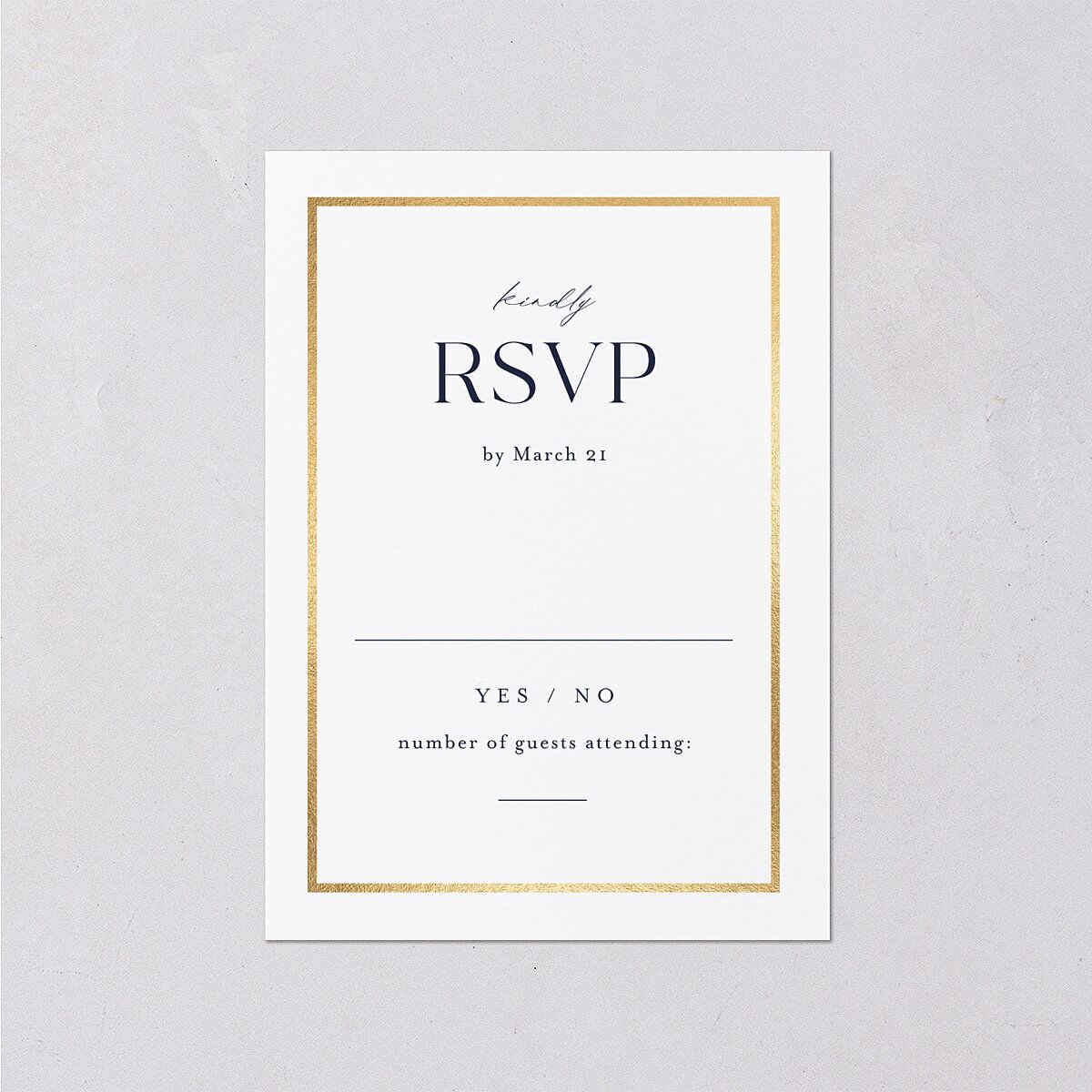 Joyful Union Wedding Response Cards — view 1