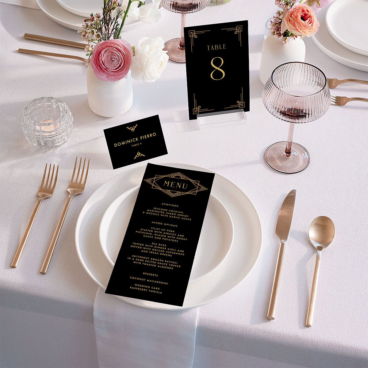 Vintage Hollywood Table Numbers — view 4