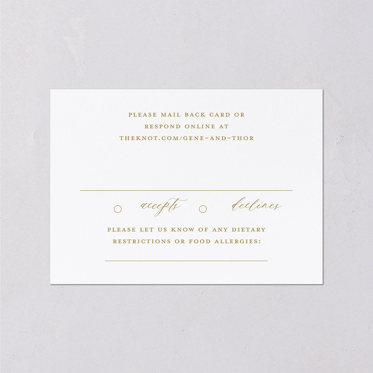 Dark Vintage Fantasy Wedding Response Cards Dark Emerald Signature Standard