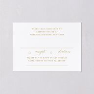 Dark Vintage Fantasy Wedding Response Cards Dark Emerald Signature Standard