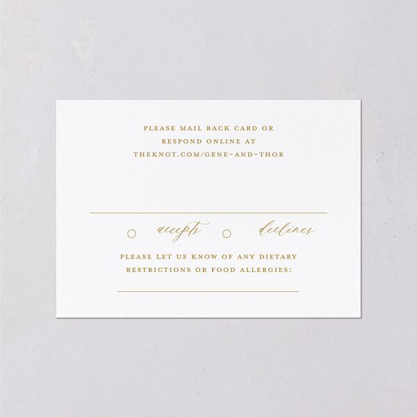 Dark Vintage Fantasy Wedding Response Cards Dark Emerald Signature Standard