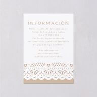 Papel Picado De Mexico Wedding Enclosure Cards Taupe Signature Standard