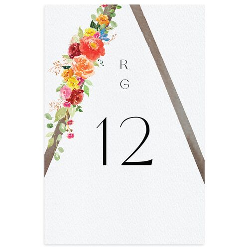 Bohemian Altar Table Numbers Salmon Signature