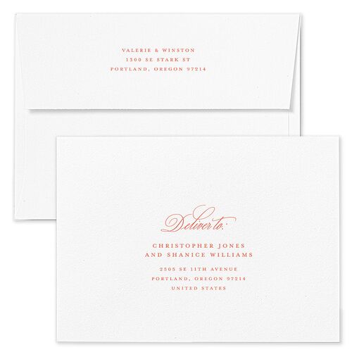 Elegant Eclectic Wedding Invitation Envelopes Blue Jewel Green Return Address Standard Signature
