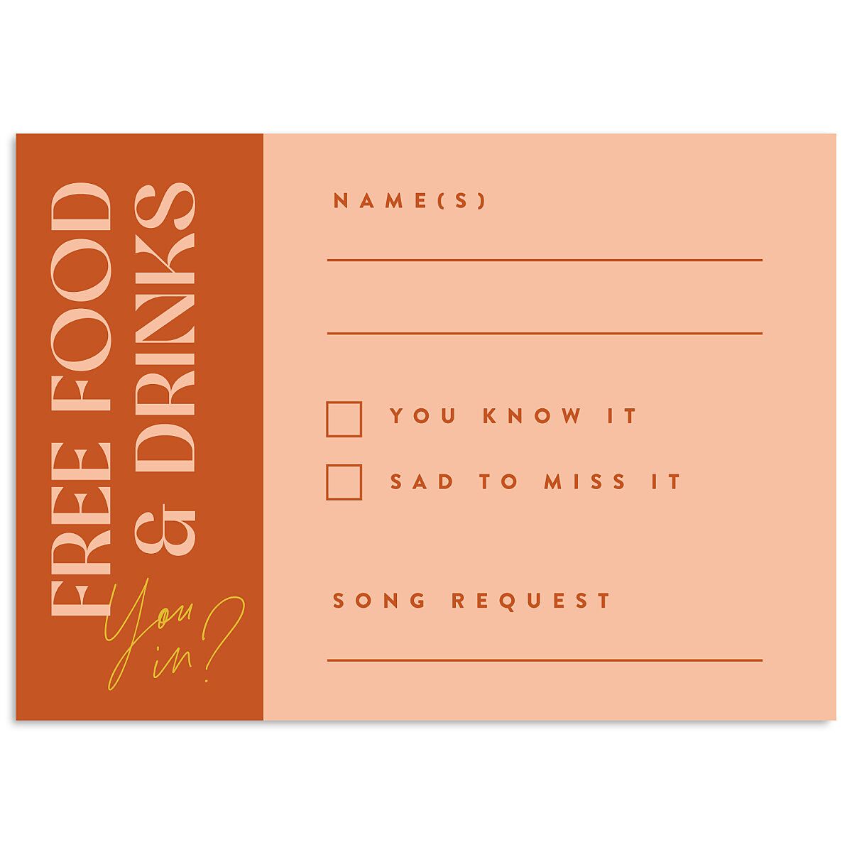 Wedding of the Century Wedding Response Cards