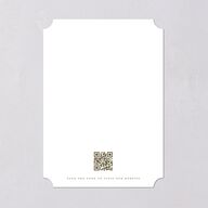 Graceful Chuppah Save the Date Cards Pure White Signature smooth Blank No