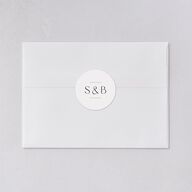 Chapel Arch Wedding Stickers Pure White Circle