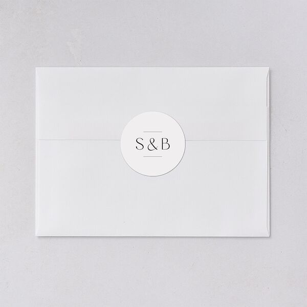 Chapel Arch Wedding Stickers Pure White Circle