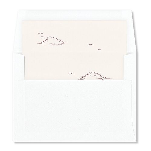 Elegant Lighthouse Envelope Liners Maroon Standard