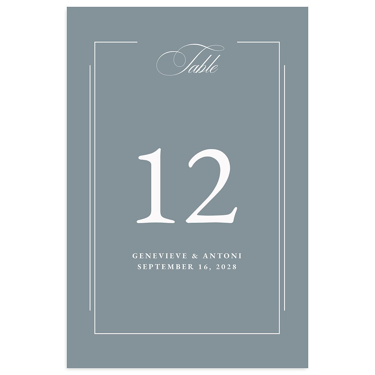Elegant Photograph Table Numbers
