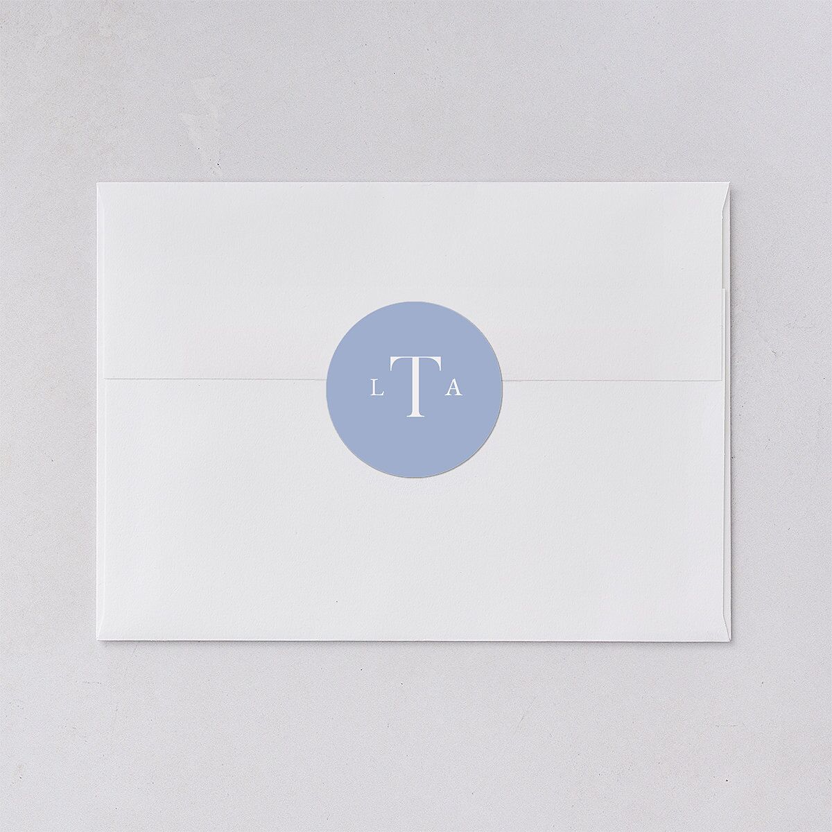 Coastal Oysters and Anchors Wedding Stickers Sea Blue Circle