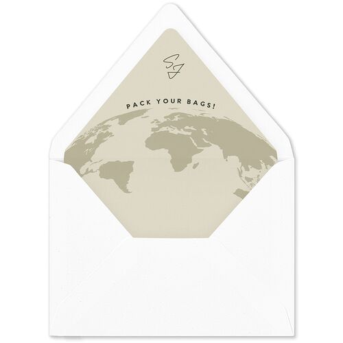 Destination Photo Poster Euro Envelope Liners Hunter Green Luxe
