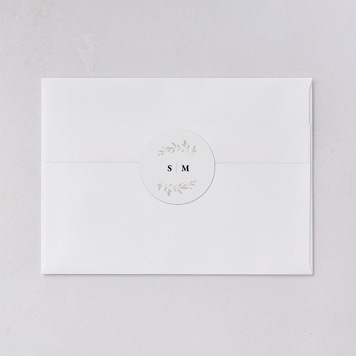 Dainty Frame Wedding Stickers Pure White Sticker
