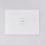 Dainty Frame Wedding Stickers Pure White Sticker