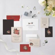 Til Death Tattoos Wedding Invitations Linen Signature Blank No Standard