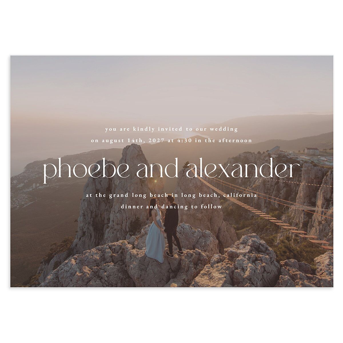 Striking Scene Wedding Invitations