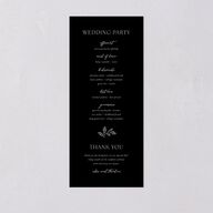 Arboretum Archway Wedding Programs Gold Licorice Signature