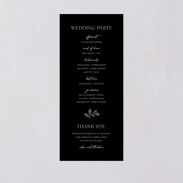 Arboretum Archway Wedding Programs Gold Licorice Signature