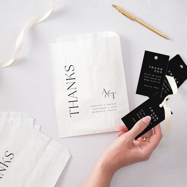 Classic Capture Favor Gift Tags Midnight Signature