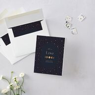 Celestial Galaxy Thank You Cards Dark Navy