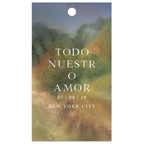 Cordillera Favor Gift Tags Moody Blue Signature