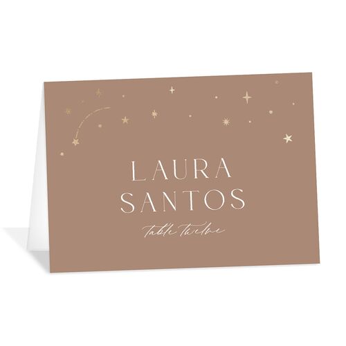 Celestial Arch Place Cards Gold Fawn Signature