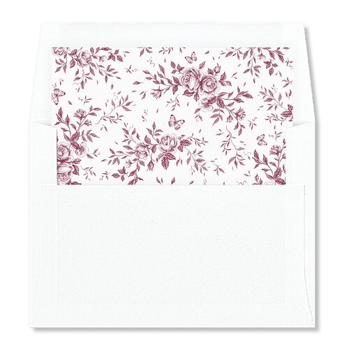Rose Crest Photo Envelope Liners Maroon Standard