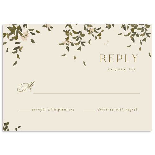 Graceful Chuppah Wedding Response Cards Driftwood Signature Standard