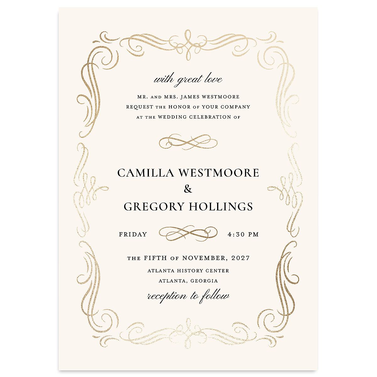 Antique Fairytale Wedding Invitations