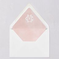 Maximalist Floral Crest Euro Envelope Liners Pink Cotton Luxe