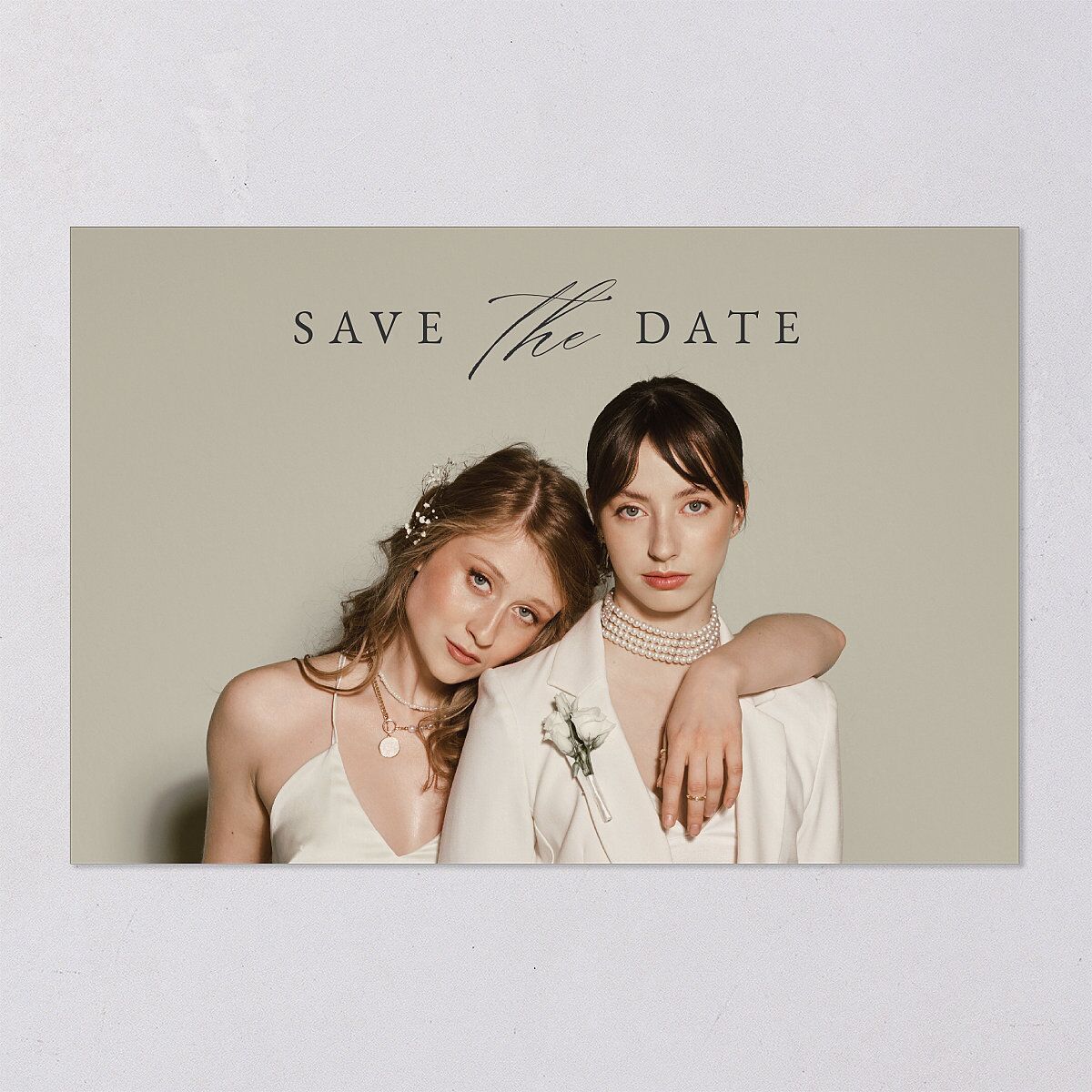 Illustrated Vines Save The Date Postcards — view 4