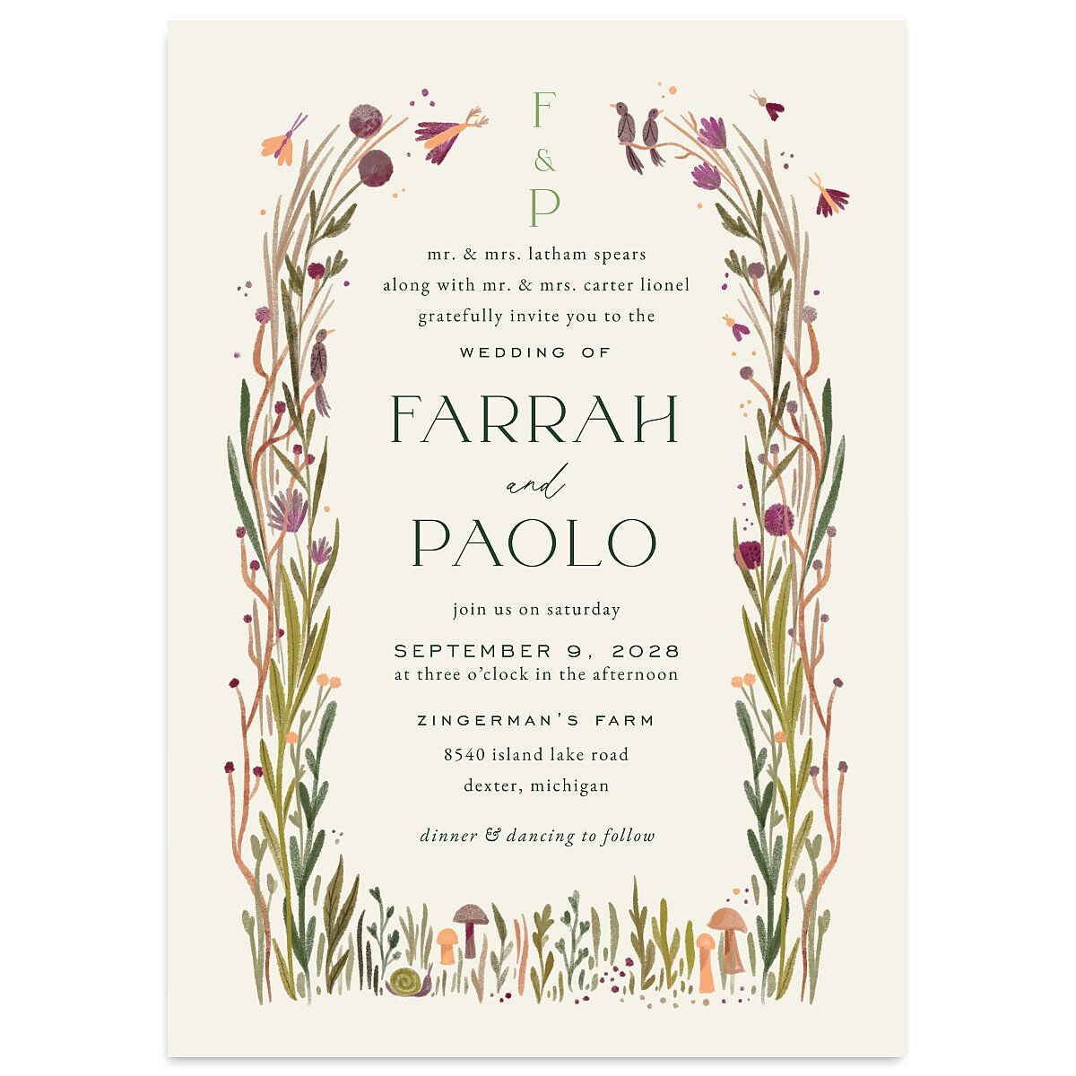 Mushroom Magic Wedding Invitations