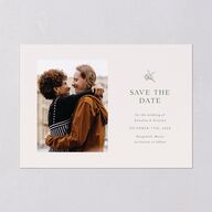 Simple Rustic Wreath Save the Date Cards Eucalyptus Signature smooth Blank No Standard
