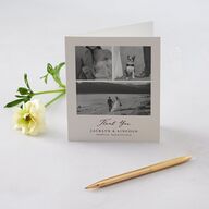 Elegant Vintage Images Thank You Cards Burgundy